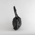 Nanushka Valerie Black Vegan Leather Slouch Shoulder Bag