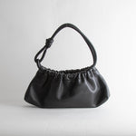 Nanushka Valerie Black Vegan Leather Slouch Shoulder Bag