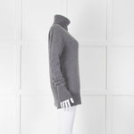 &Daughter Grey Slouch Roll Neck Jumper