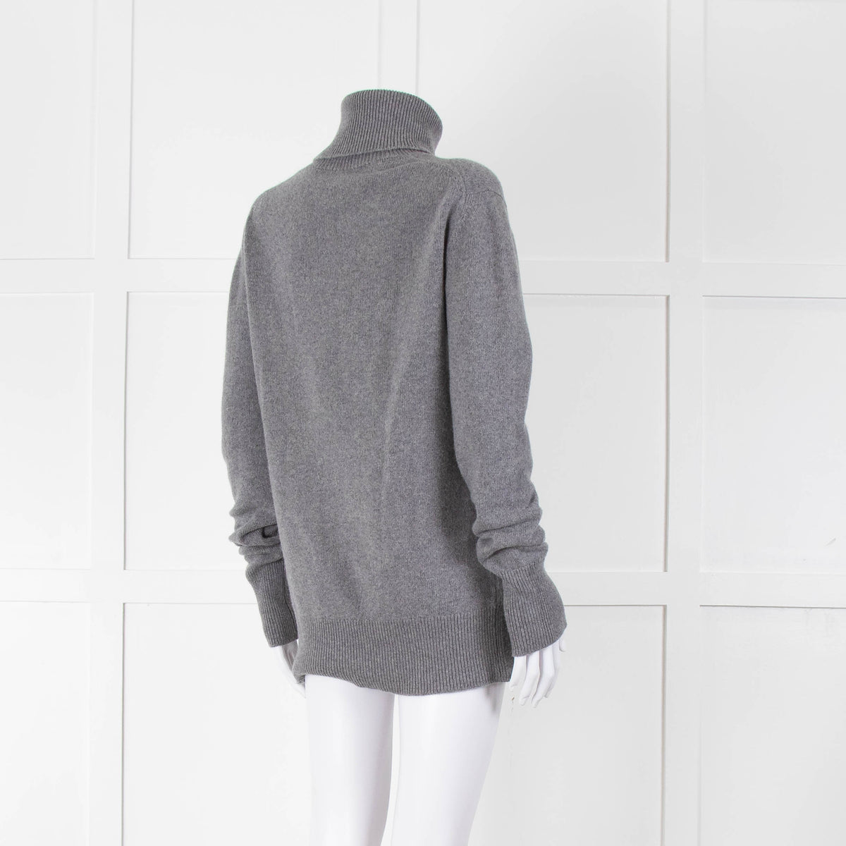 &Daughter Grey Slouch Roll Neck Jumper