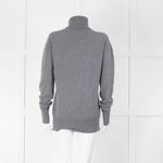 &Daughter Grey Slouch Roll Neck Jumper