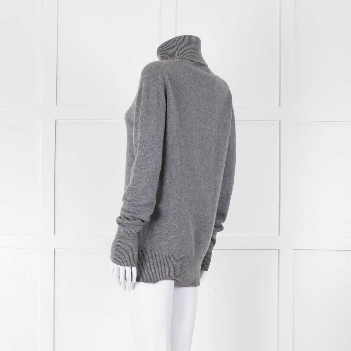 &Daughter Grey Slouch Roll Neck Jumper