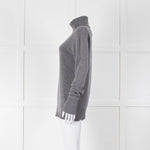 &Daughter Grey Slouch Roll Neck Jumper
