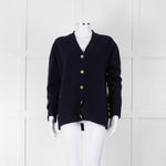 &Daughter Navy Lambswool Cardigan