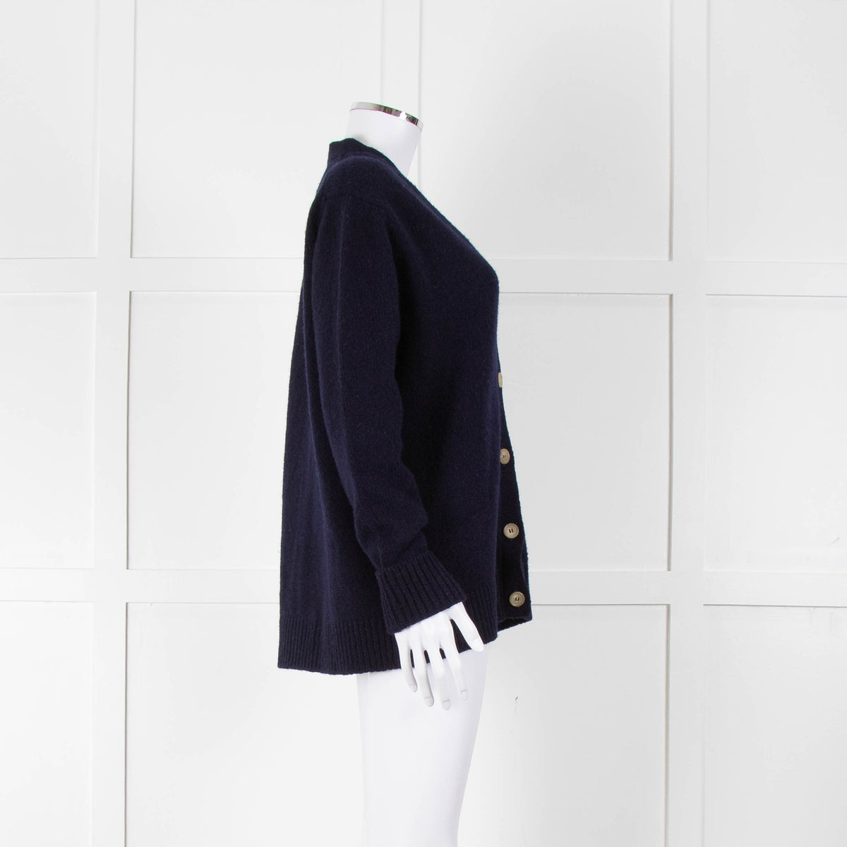 &Daughter Navy Lambswool Cardigan