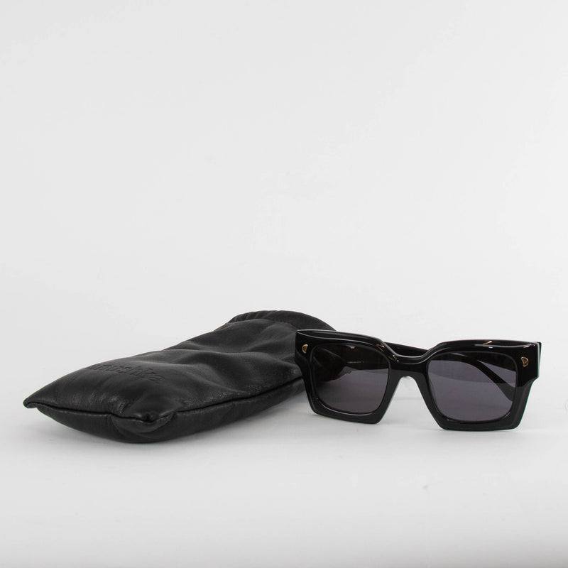 Nanushka Cordia Black Square Frame Sunglasses