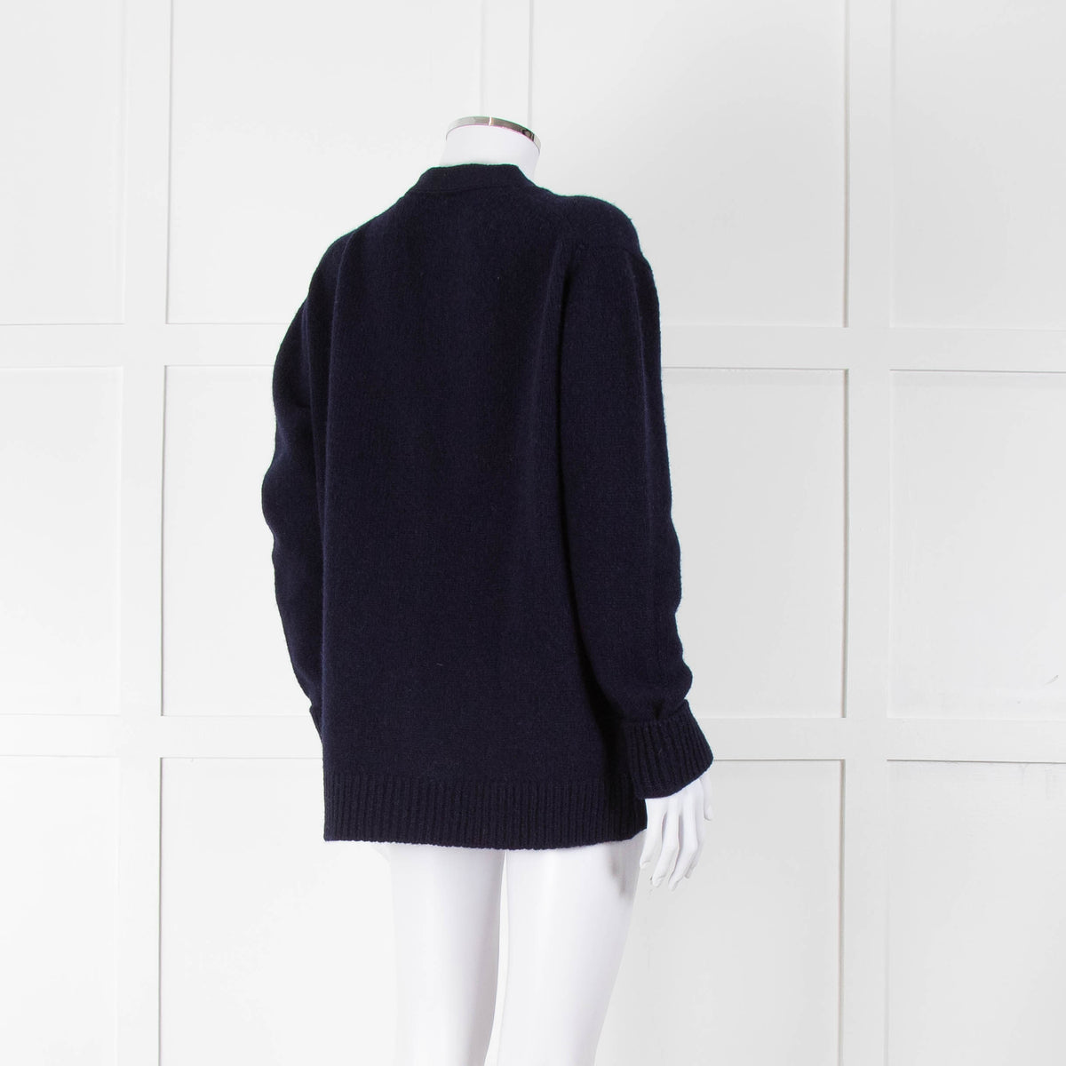 &Daughter Navy Lambswool Cardigan