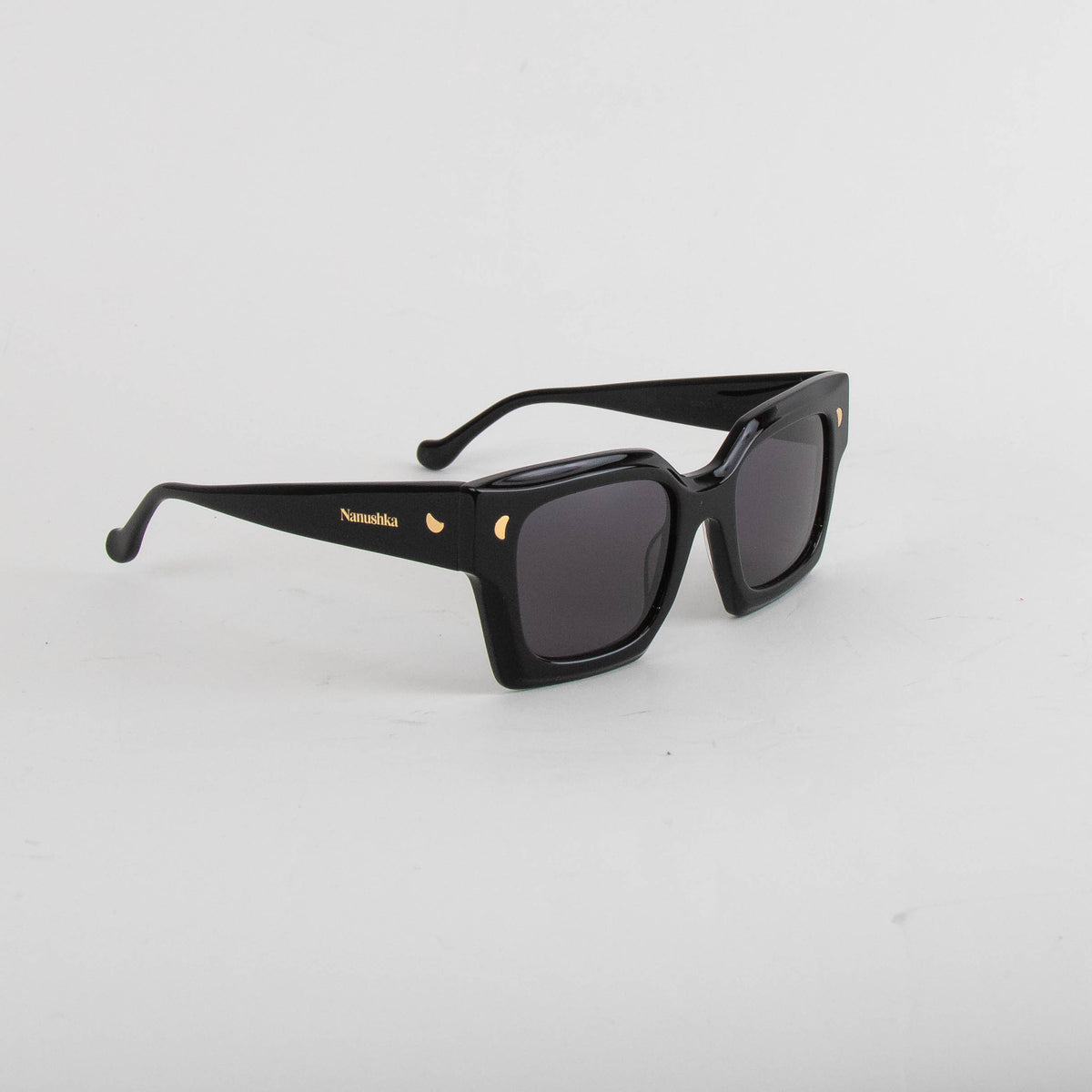 Nanushka Cordia Black Square Frame Sunglasses