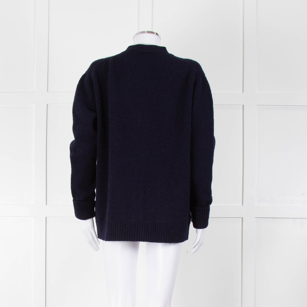 &Daughter Navy Lambswool Cardigan