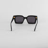 Nanushka Cordia Black Square Frame Sunglasses