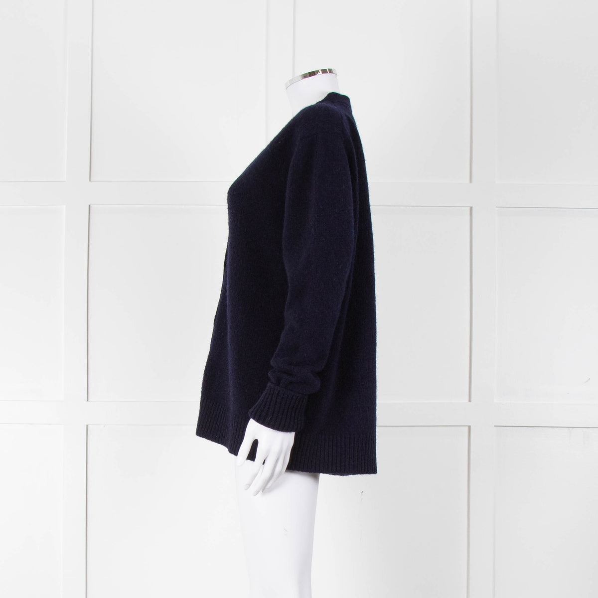 &Daughter Navy Lambswool Cardigan