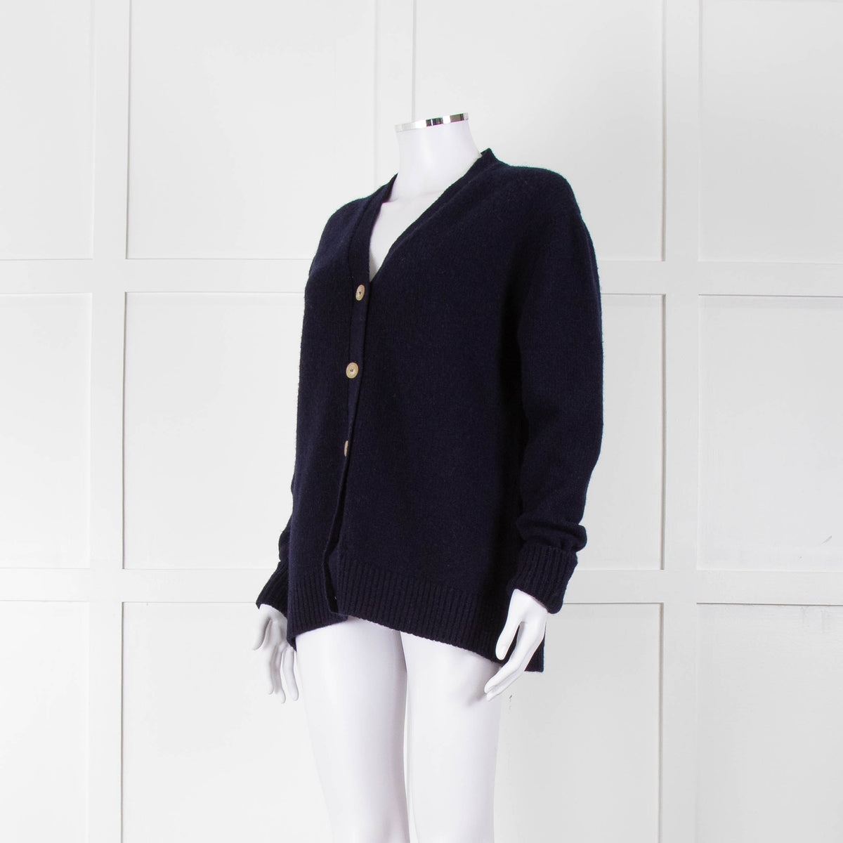 &Daughter Navy Lambswool Cardigan