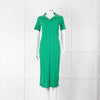 Bimba y Lola Green Collared T-Shirt Midi Dress