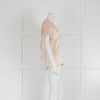 Selected Femme Blush Silk Short Sleeve Top