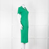 Bimba y Lola Green Collared T-Shirt Midi Dress