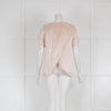 Selected Femme Blush Silk Short Sleeve Top