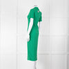 Bimba y Lola Green Collared T-Shirt Midi Dress