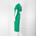 Bimba y Lola Green Collared T-Shirt Midi Dress