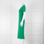 Bimba y Lola Green Collared T-Shirt Midi Dress