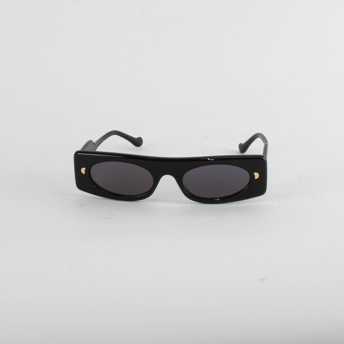 Nanushka Ruthie Black Visior Style Sunglasses