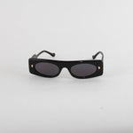 Nanushka Ruthie Black Visior Style Sunglasses
