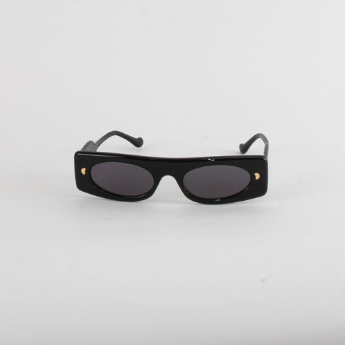 Nanushka Ruthie Black Visior Style Sunglasses