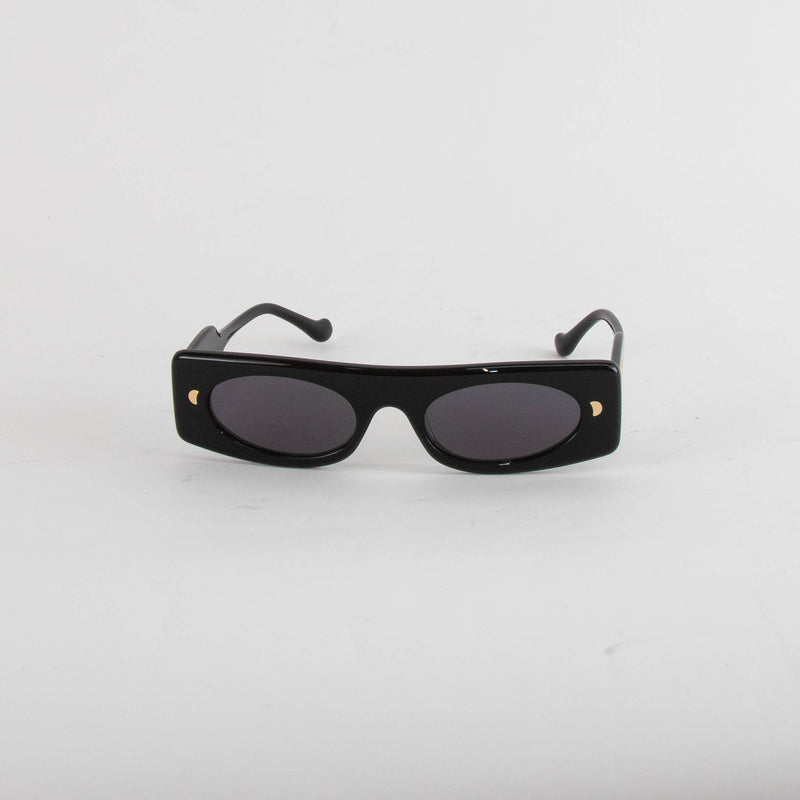 Nanushka Ruthie Black Visior Style Sunglasses