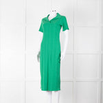 Bimba y Lola Green Collared T-Shirt Midi Dress