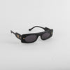 Nanushka Ruthie Black Visior Style Sunglasses