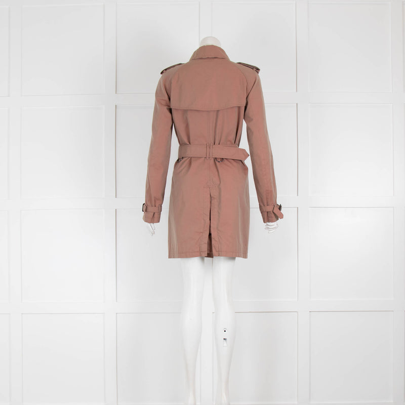 Burberry Shot Blush Short Trench Coat