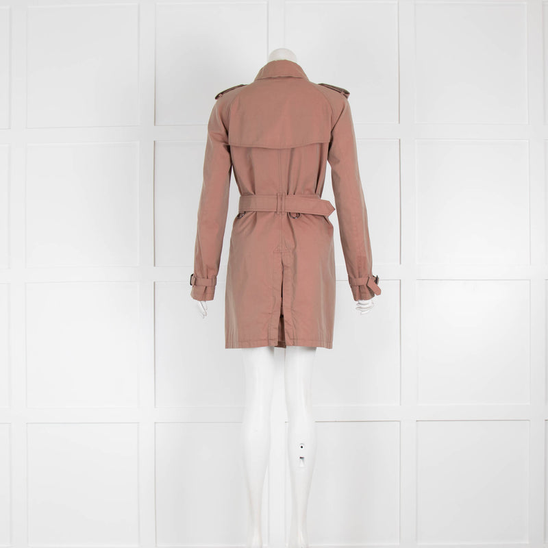 Burberry Shot Blush Short Trench Coat