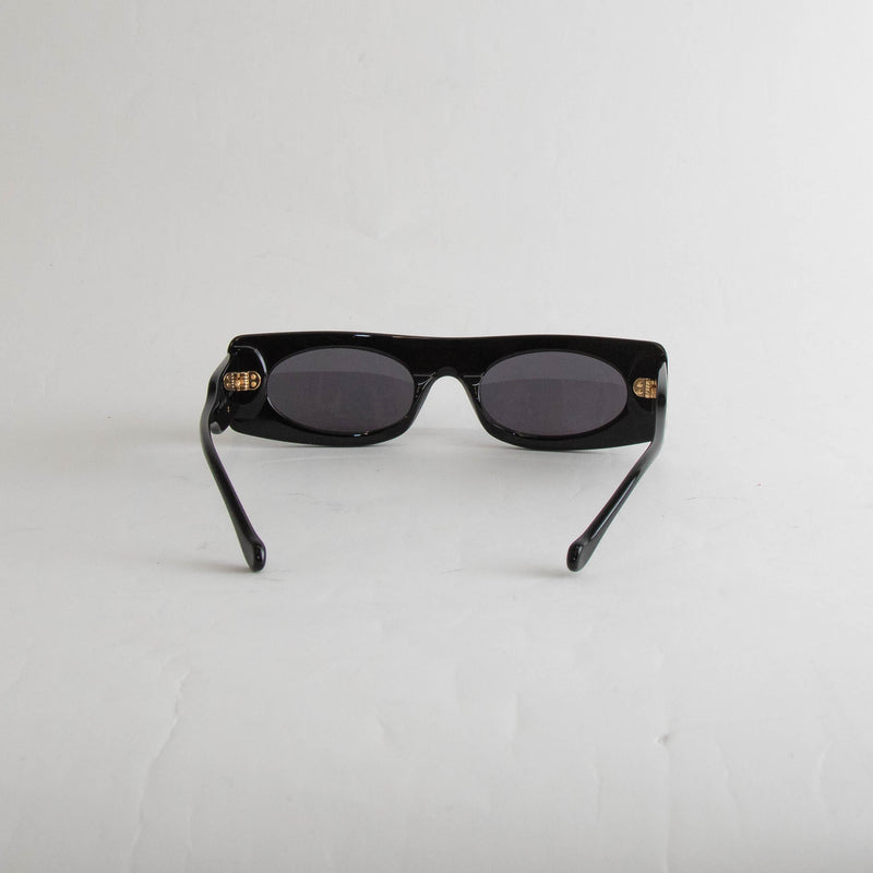 Nanushka Ruthie Black Visior Style Sunglasses
