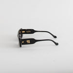 Nanushka Ruthie Black Visior Style Sunglasses