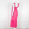 Axel Pink Cotton Broderie Hem Maxi Dress