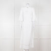 Heidi Klein White 3/4 Sleeve Midi Sun Dress