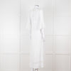 Heidi Klein White 3/4 Sleeve Midi Sun Dress