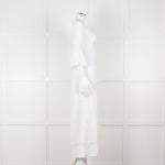 Heidi Klein White 3/4 Sleeve Midi Sun Dress