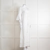 Heidi Klein White 3/4 Sleeve Midi Sun Dress
