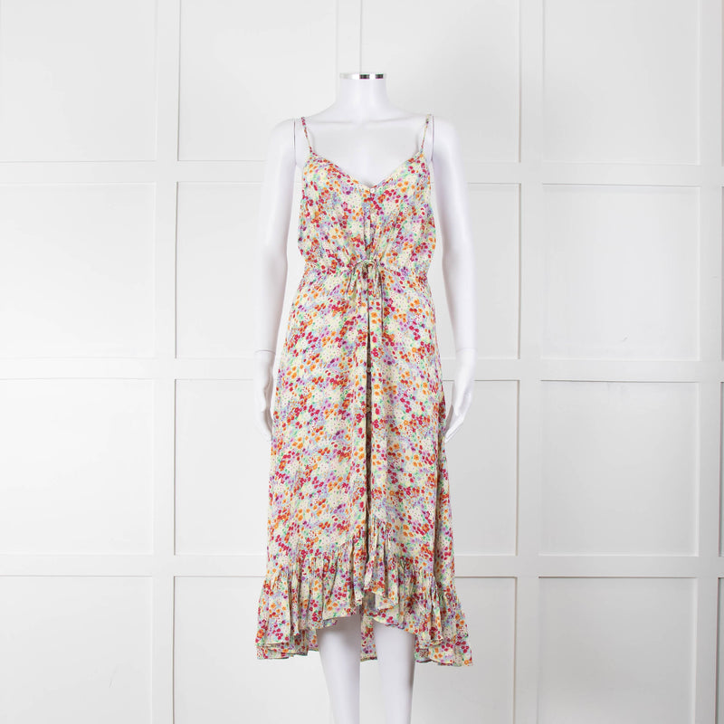 Rails Strappy Pink, Purple, Yellow and Green Midi Dress