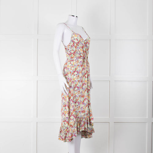 Rails Strappy Pink, Purple, Yellow and Green Midi Dress