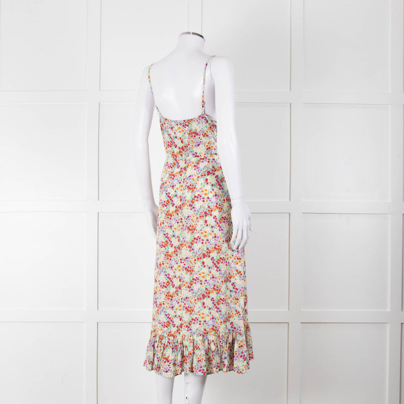 Rails Strappy Pink, Purple, Yellow and Green Midi Dress