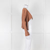 Pleats Please Caramel Brown Ombre Detail Short Jacket