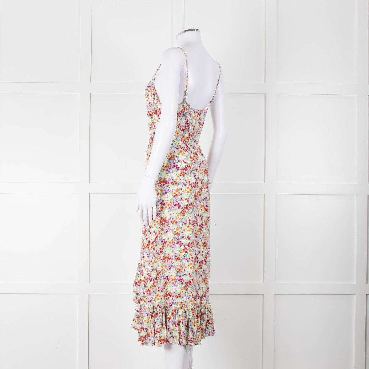 Rails Strappy Pink, Purple, Yellow and Green Midi Dress