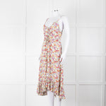 Rails Strappy Pink, Purple, Yellow and Green Midi Dress
