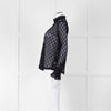 Sandro Navy Lace Top with Slip