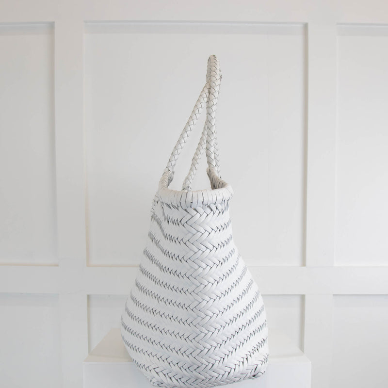 Dragon Diffusion Nantucket white Leather Tote