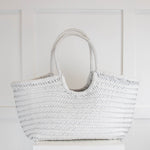 Dragon Diffusion Nantucket white Leather Tote