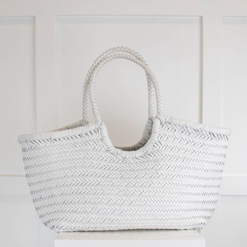Dragon Diffusion Nantucket white Leather Tote