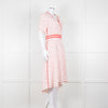 Me + Em White Red Dot Short Sleeve Midi Dress