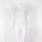 Me + Em White Ribbed V-Neck Top